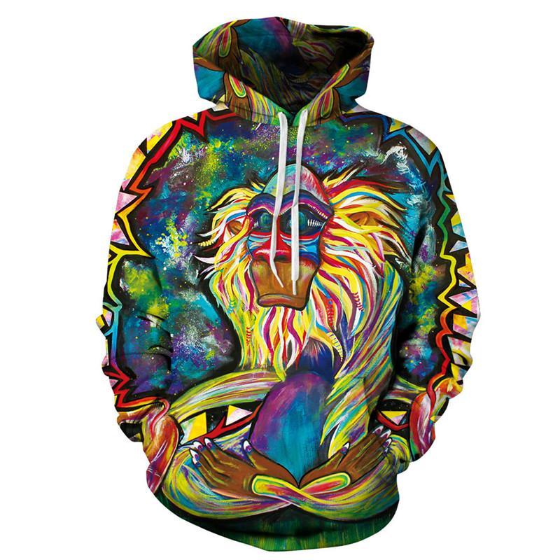 Rafiki Monkey Lion King 3D Hoodie-CALLISTARI