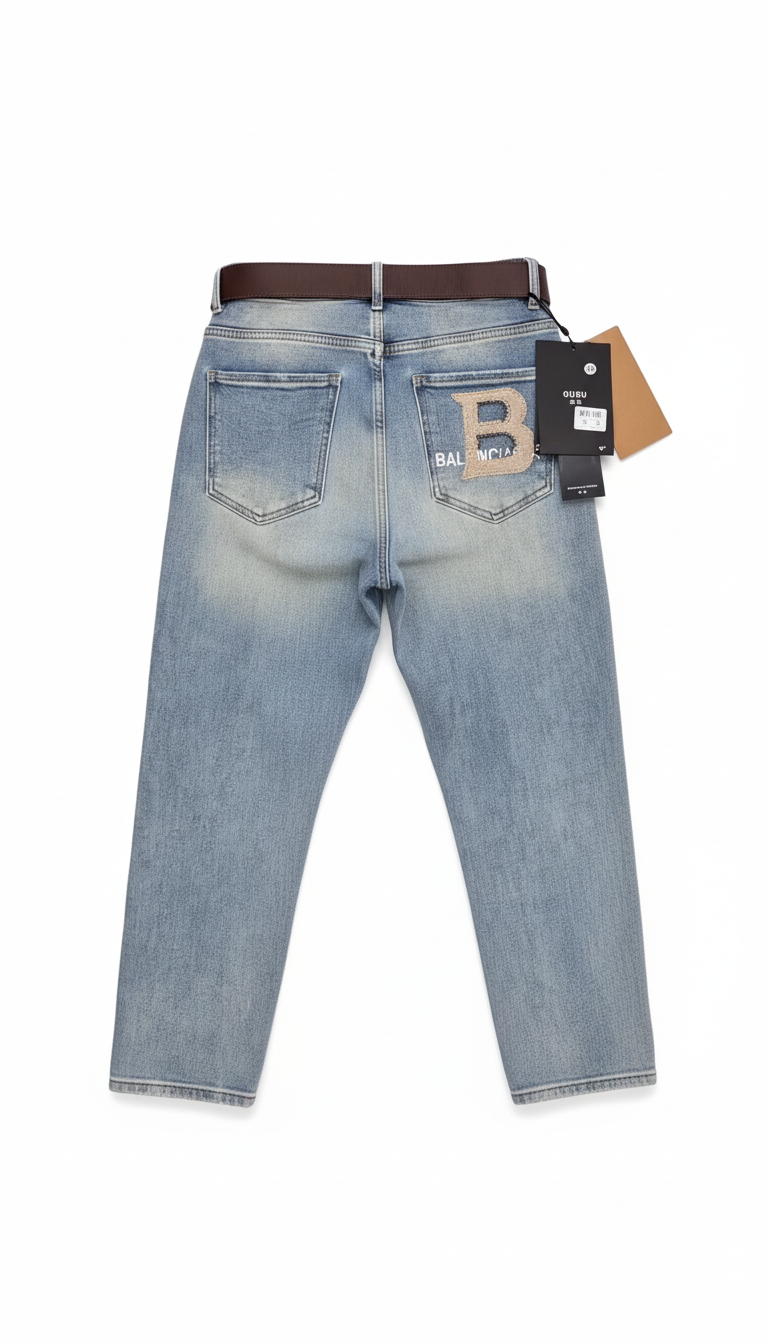 Emblem  Light Wash Jeans