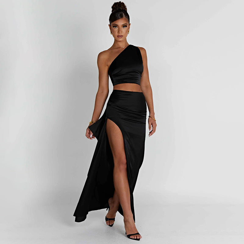 Siren's Secret One-Shoulder Maxi Dress-CALLISTARI