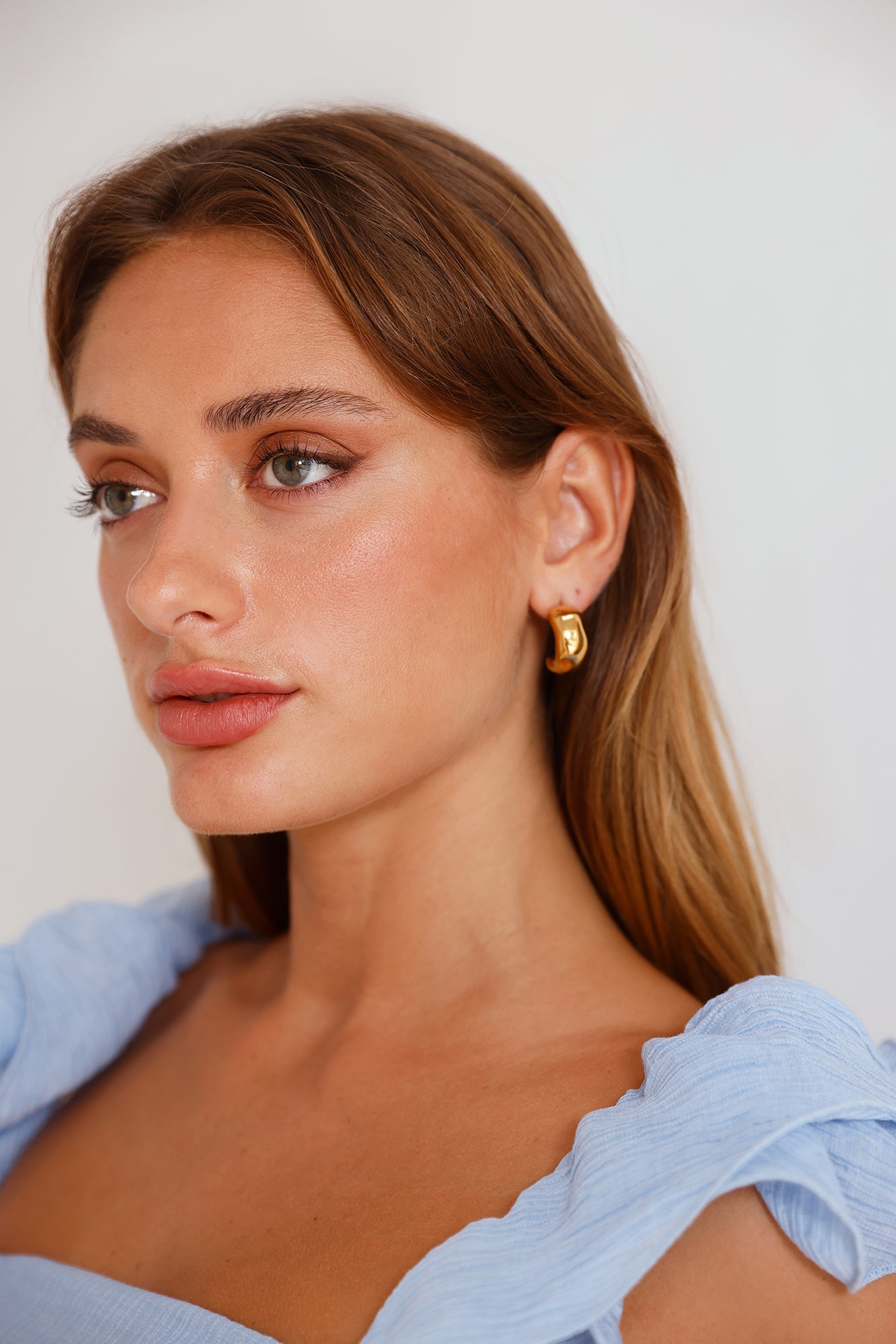 18k Gold Plated Havana Earrings Gold-CALLISTARI