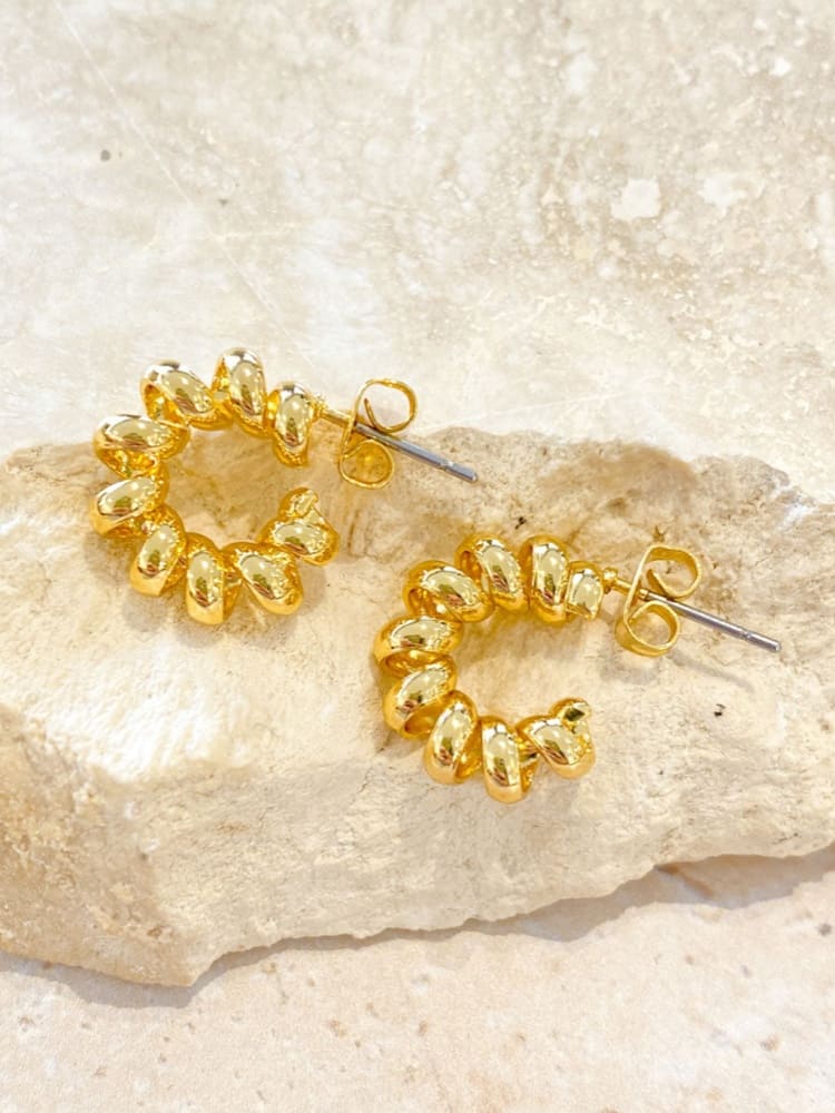 Flat Croissant Hoops Earring-CALLISTARI