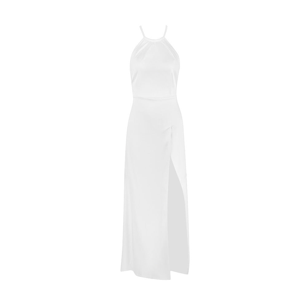 Black Thigh Slit Maxi Dress-CALLISTARI