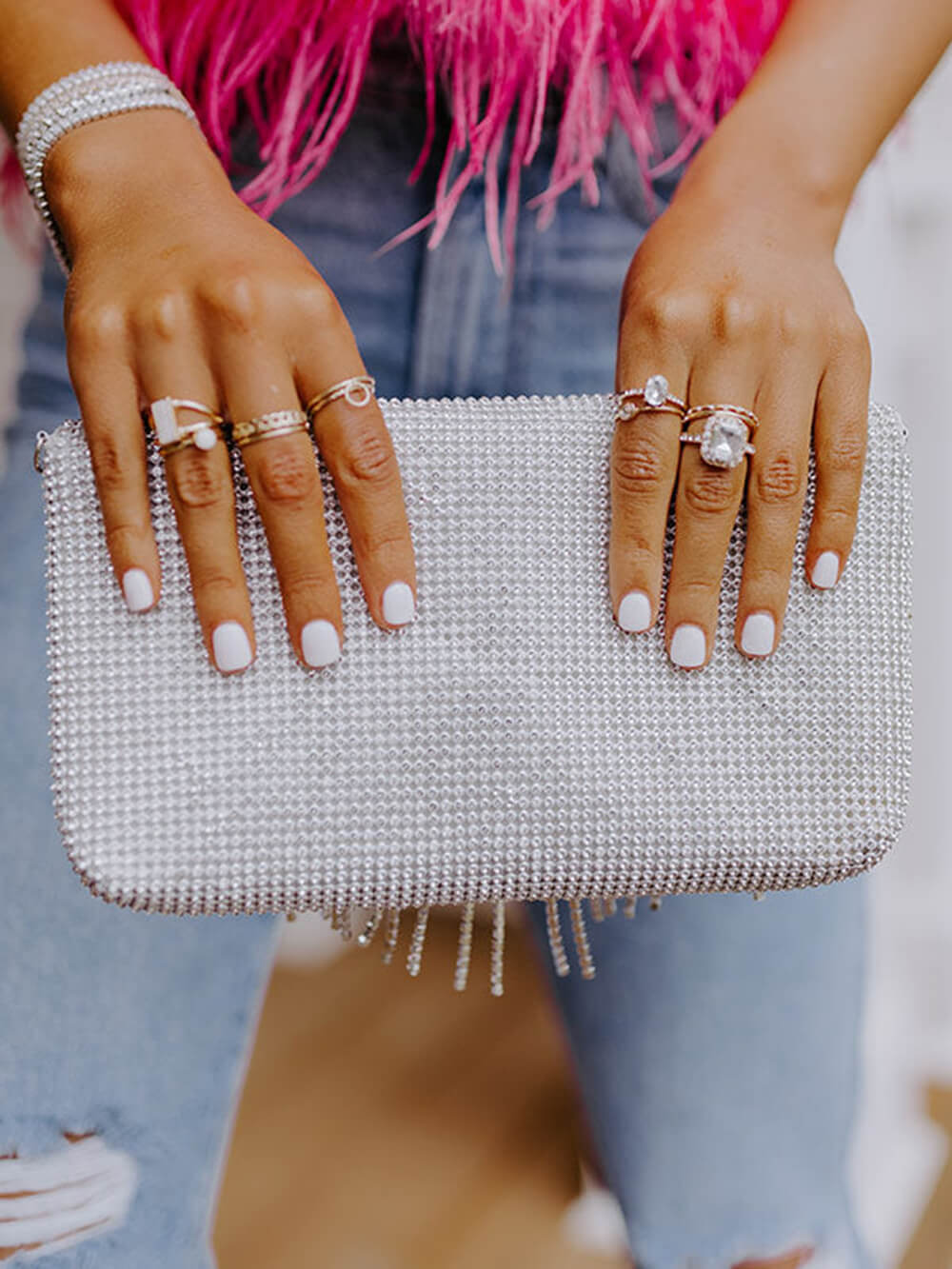 Vip Party Rhinestone Clutch-CALLISTARI