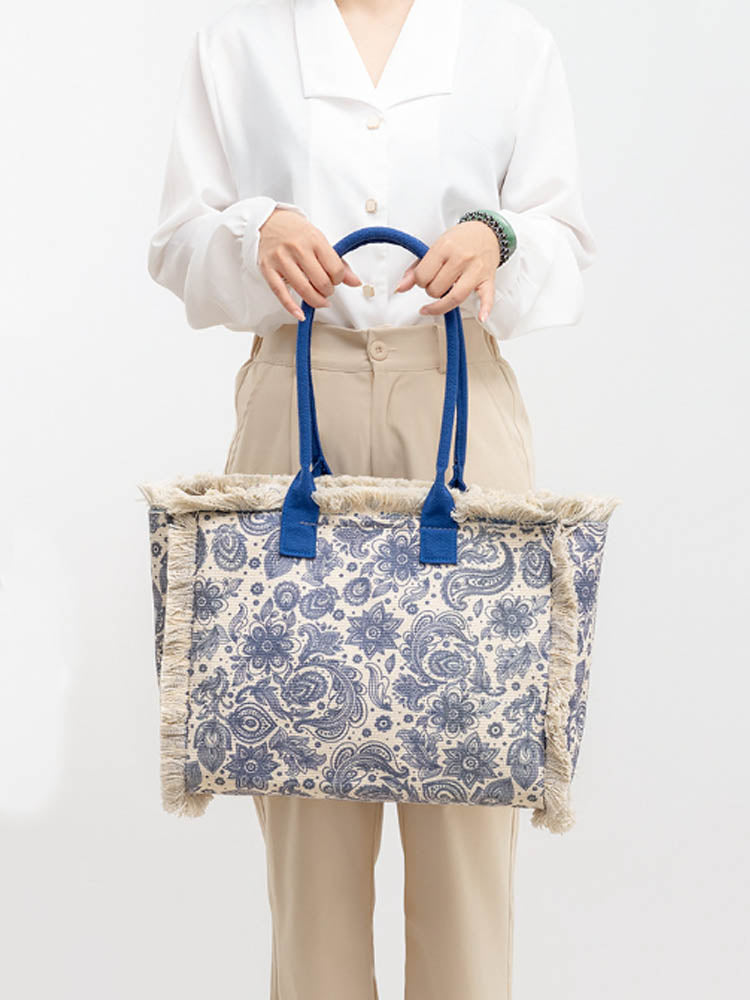 Vintage Printed Canvas Bag-CALLISTARI