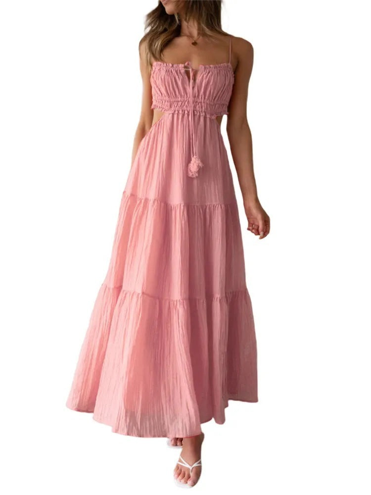 Lila Hollow Back Swing Dress-CALLISTARI
