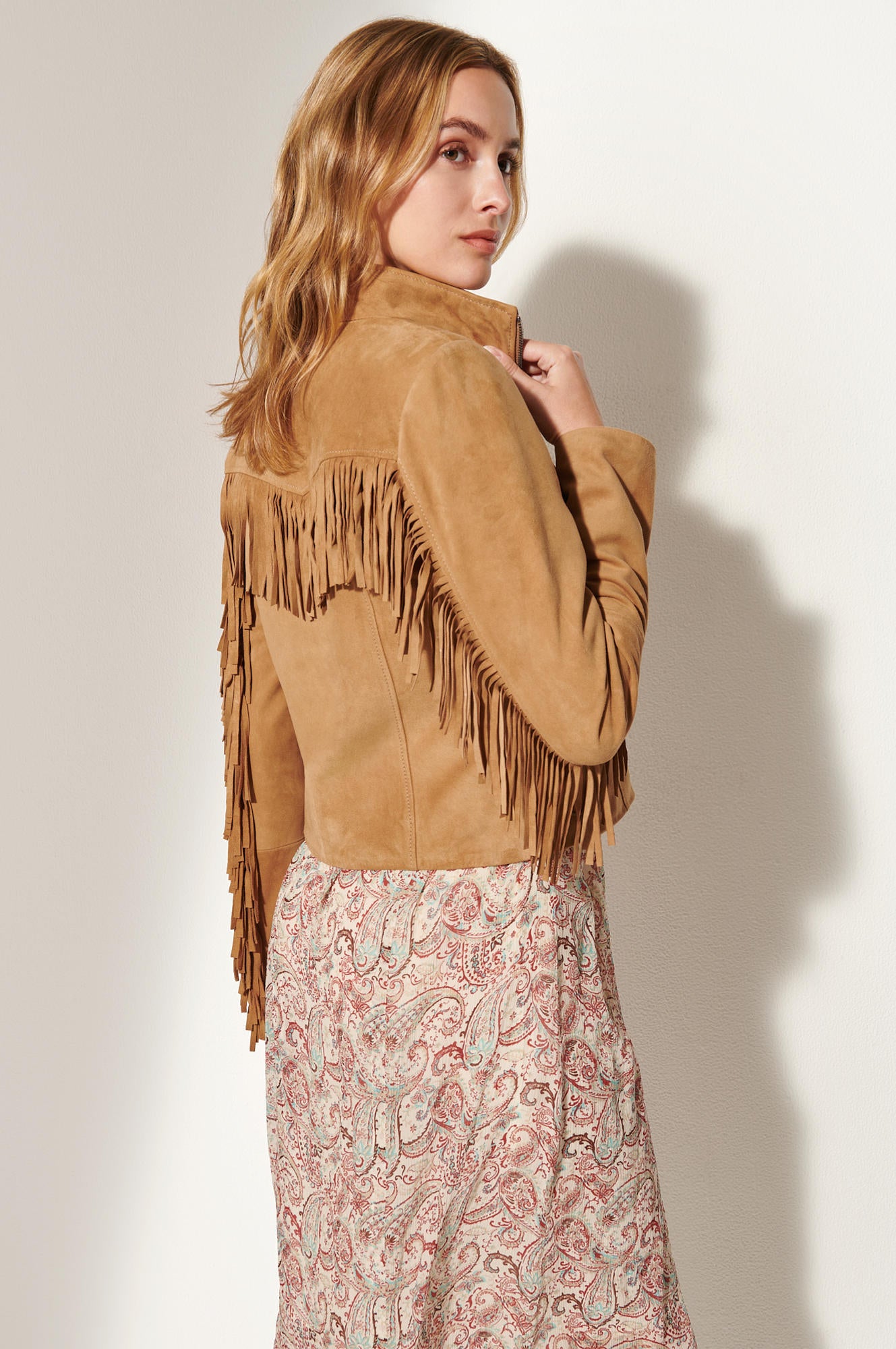 Callistari Cadie Suede Leather Jacket-CALLISTARI