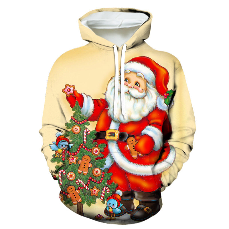 Christmas Santa Pattern Printed 3D Hoodie Collection-CALLISTARI