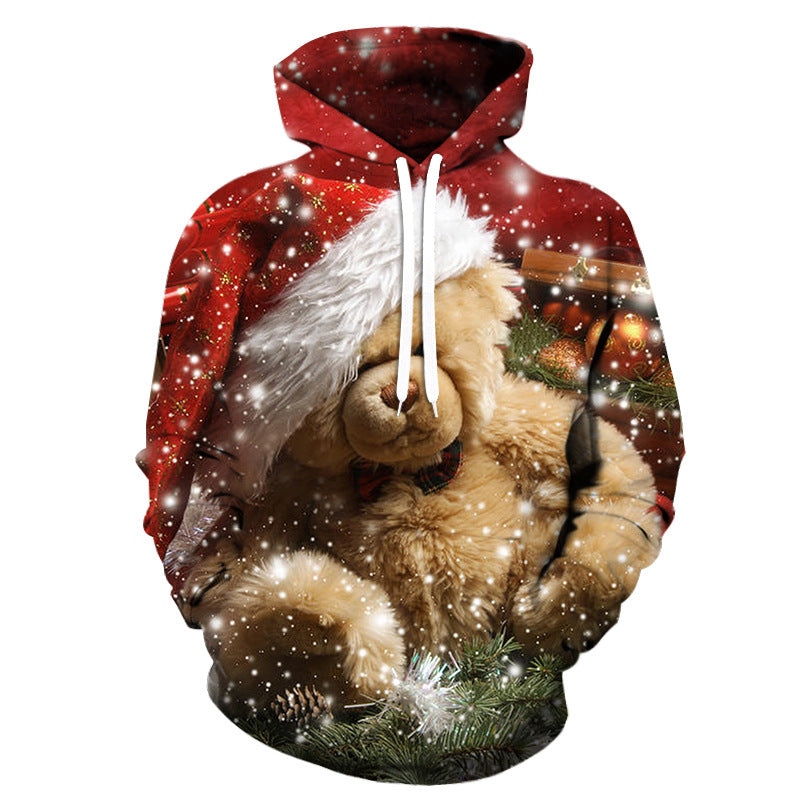 Christmas Santa Pattern Printed 3D Hoodie Collection-CALLISTARI