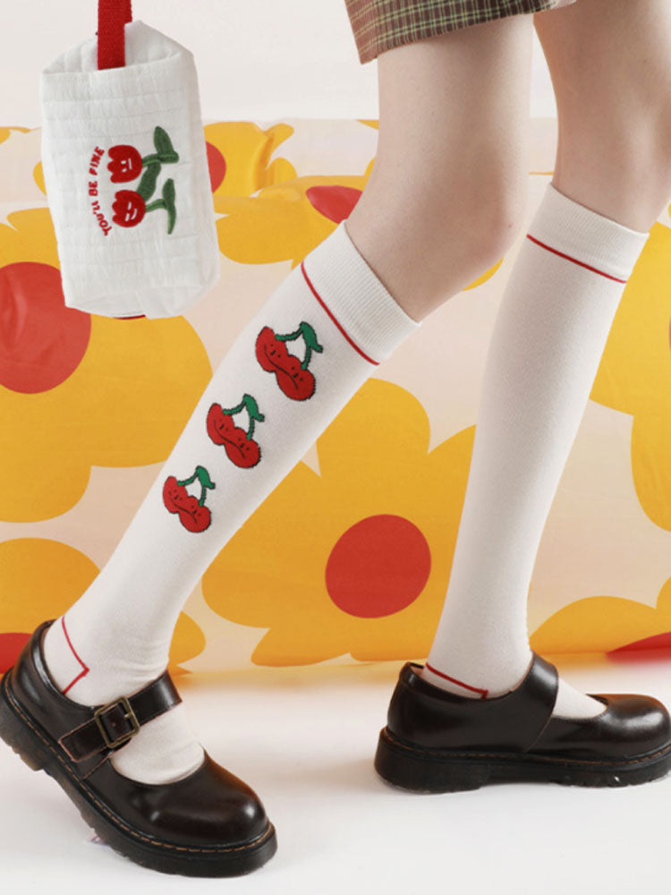 Sweet  Print Knee-High Socks-CALLISTARI