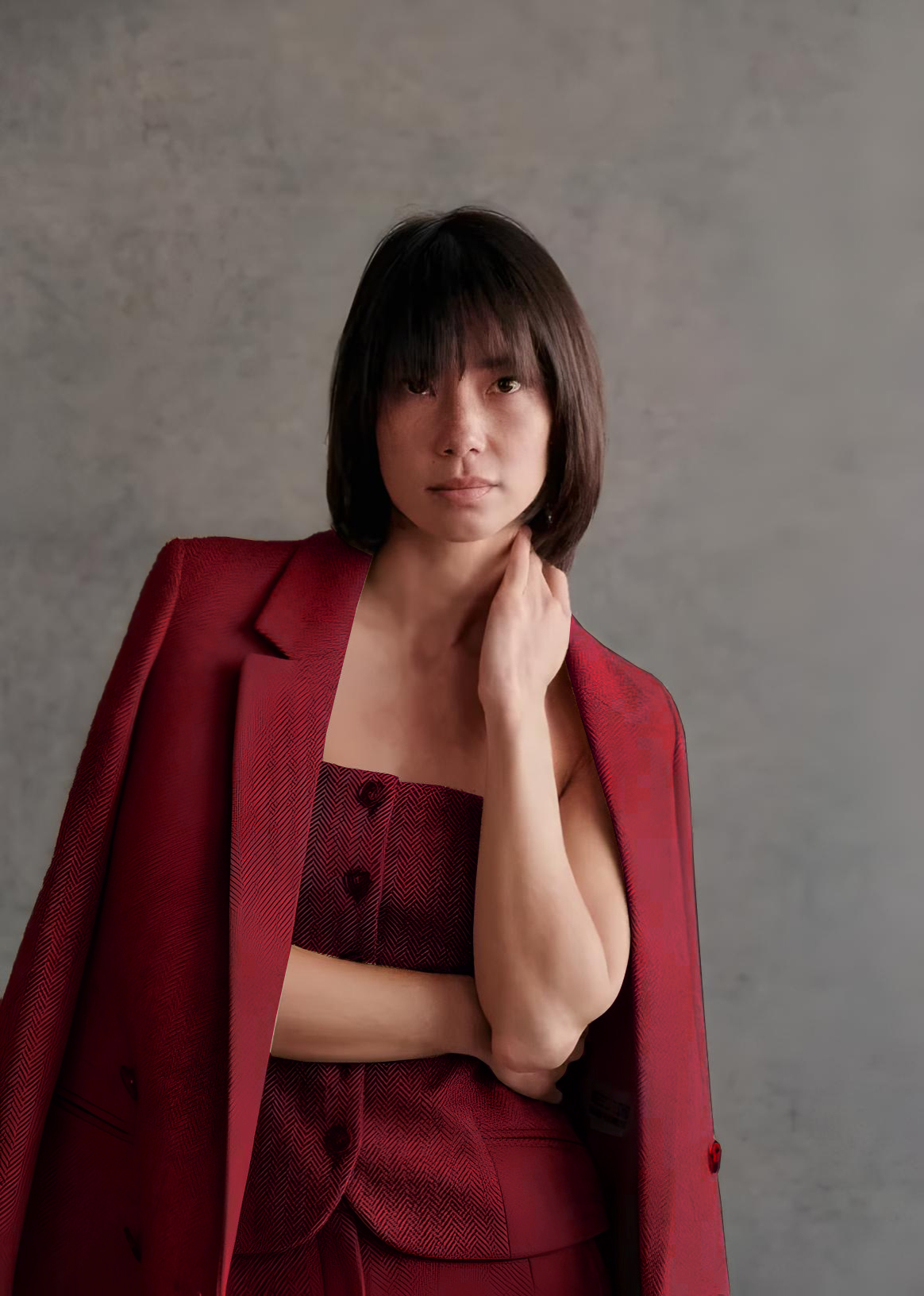 Designer three piece suit