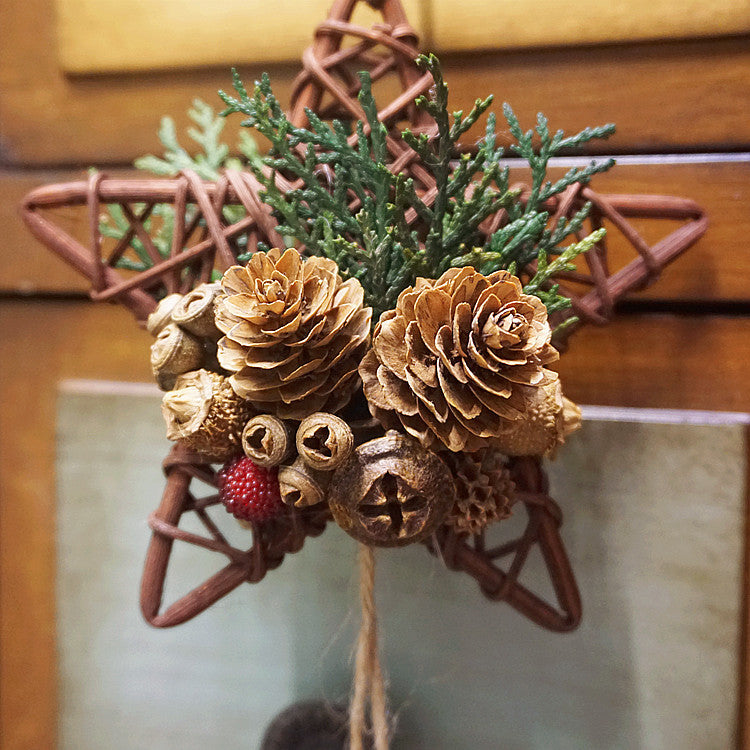 Christmas Decoration Pendant - Forest Pine Cone Bell Car Hanging-CALLISTARI