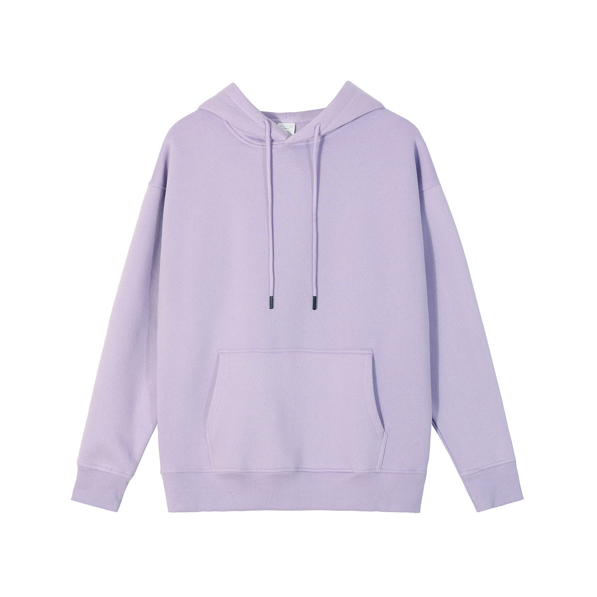 Relaxed Fit Long Fleece Plain Thick Hoodie-CALLISTARI