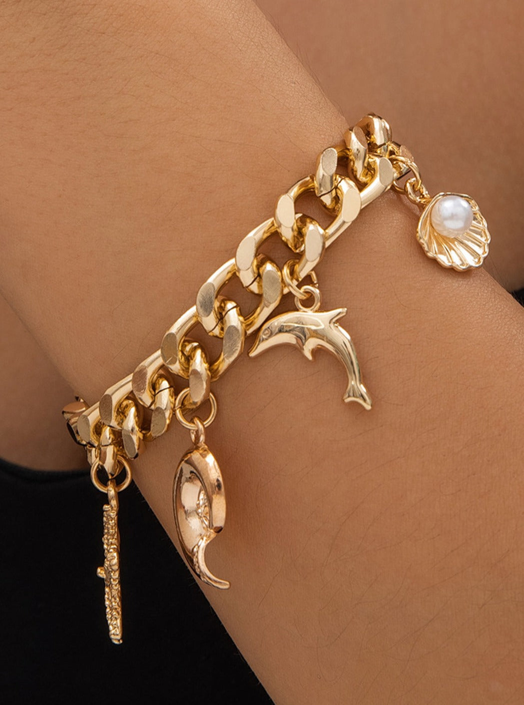 Ocean-themed Pendant Bracelet-CALLISTARI