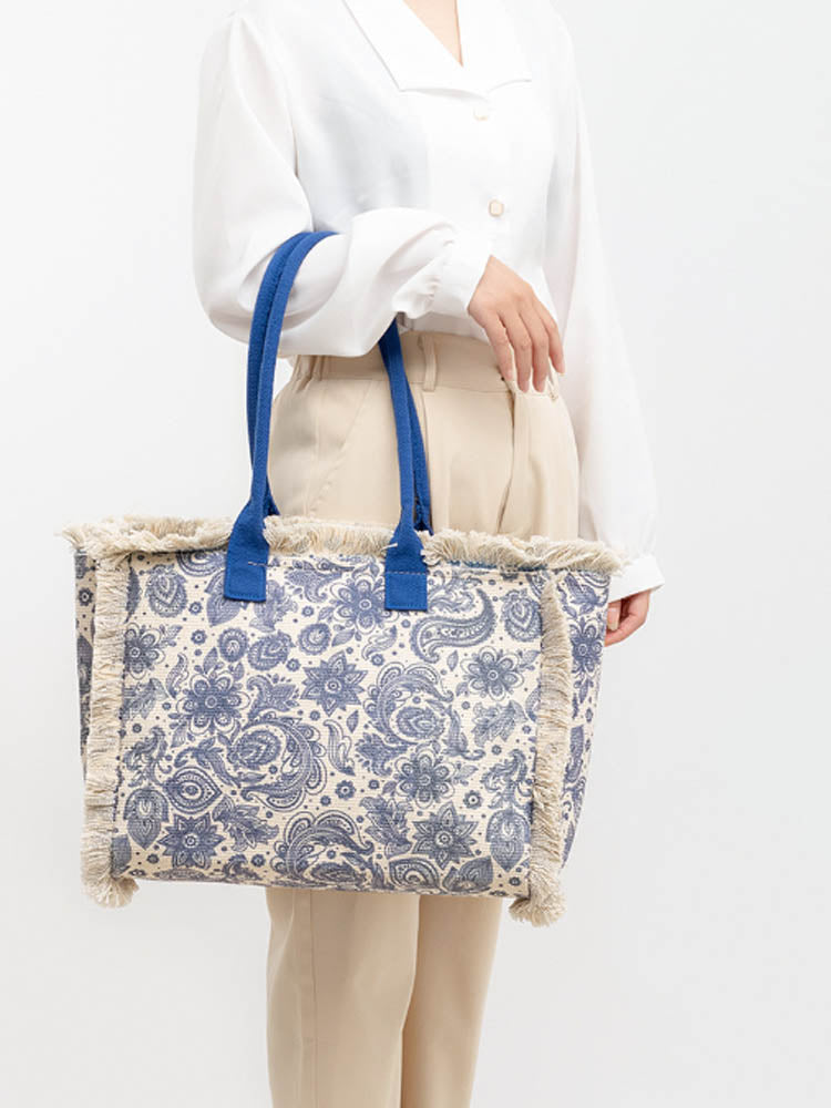 Vintage Printed Canvas Bag-CALLISTARI