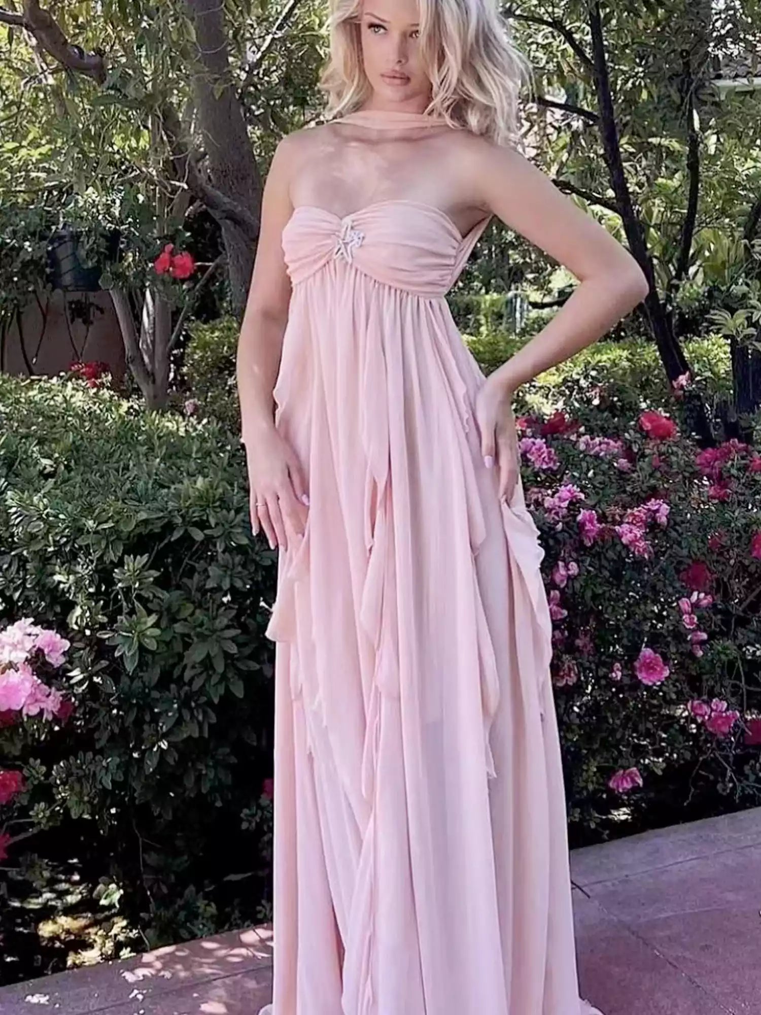 Twilight Cascade Asymmetrical Gown-CALLISTARI