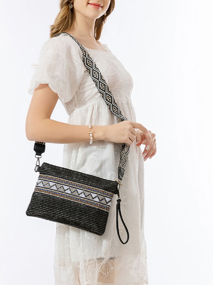 Grass Woven Clutch-CALLISTARI