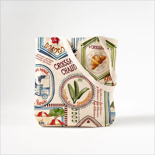 Callistari Exotic Fruit World Printed Canvas Bag-CALLISTARI