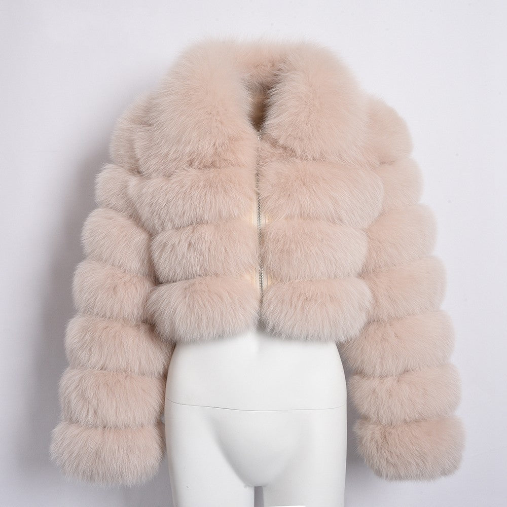 Faux Fur Jacket - cropped-CALLISTARI
