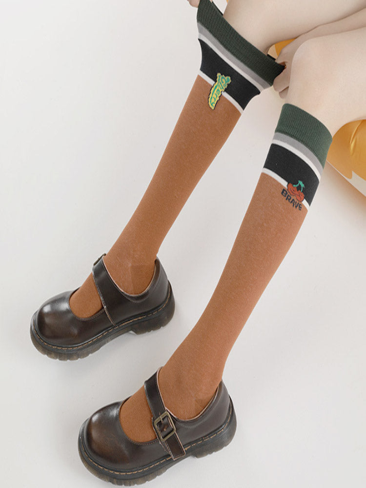 Sweet  Print Knee-High Socks-CALLISTARI