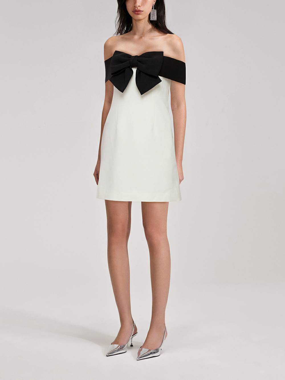 Off Shoulder Bow Dress-CALLISTARI