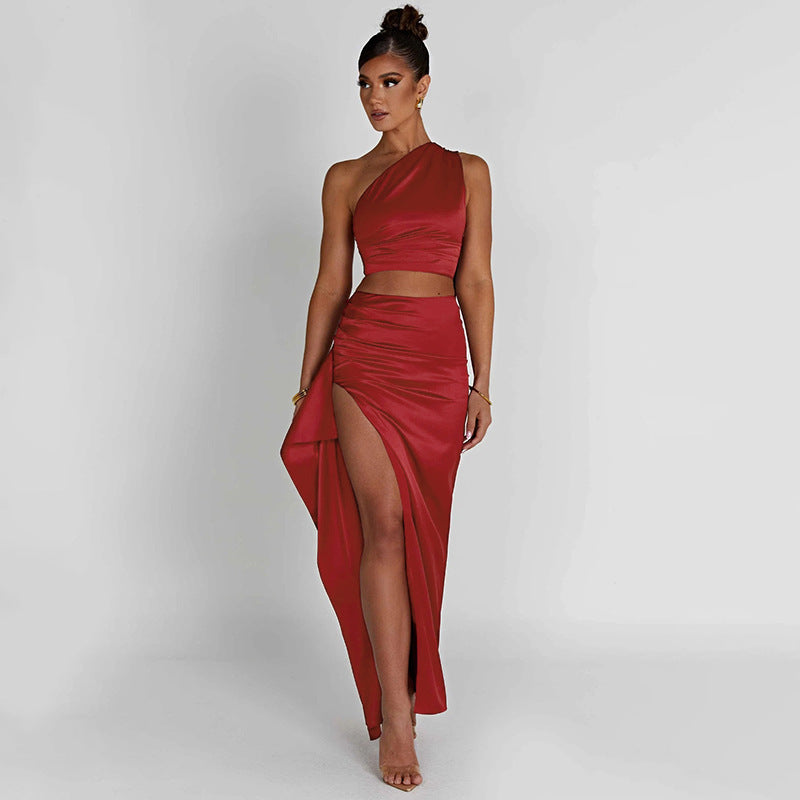 Siren's Secret One-Shoulder Maxi Dress-CALLISTARI