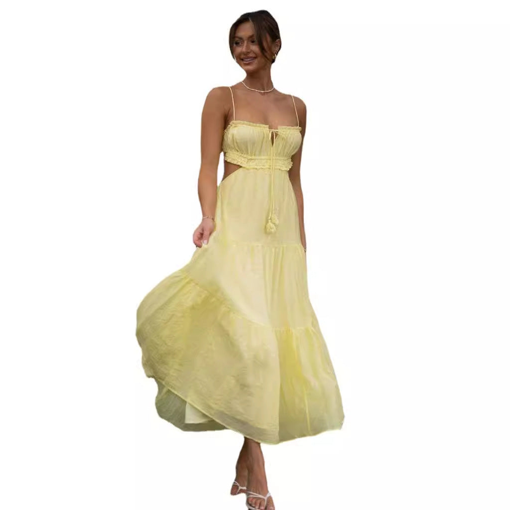 Lila Hollow Back Swing Dress-CALLISTARI