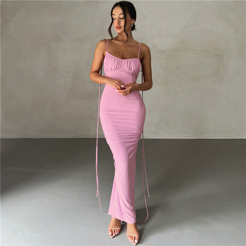 SELENA RUCHED ELEGANCE MAXI DRESS-CALLISTARI