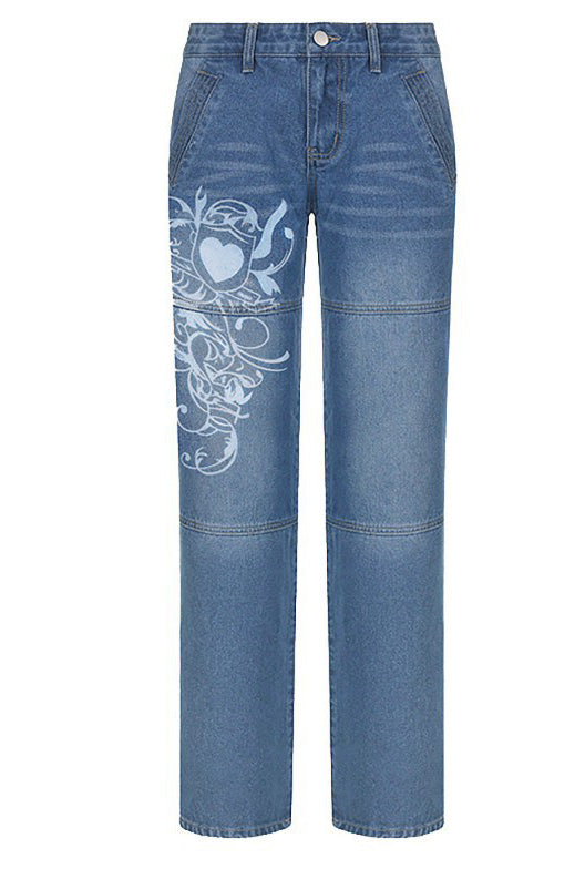 Street-Style Washed Jeans-ROVOLE