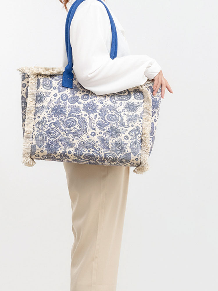 Vintage Printed Canvas Bag-CALLISTARI
