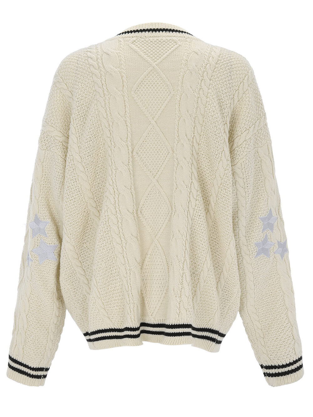 Loose Star Embroidered Cardigan-CALLISTARI