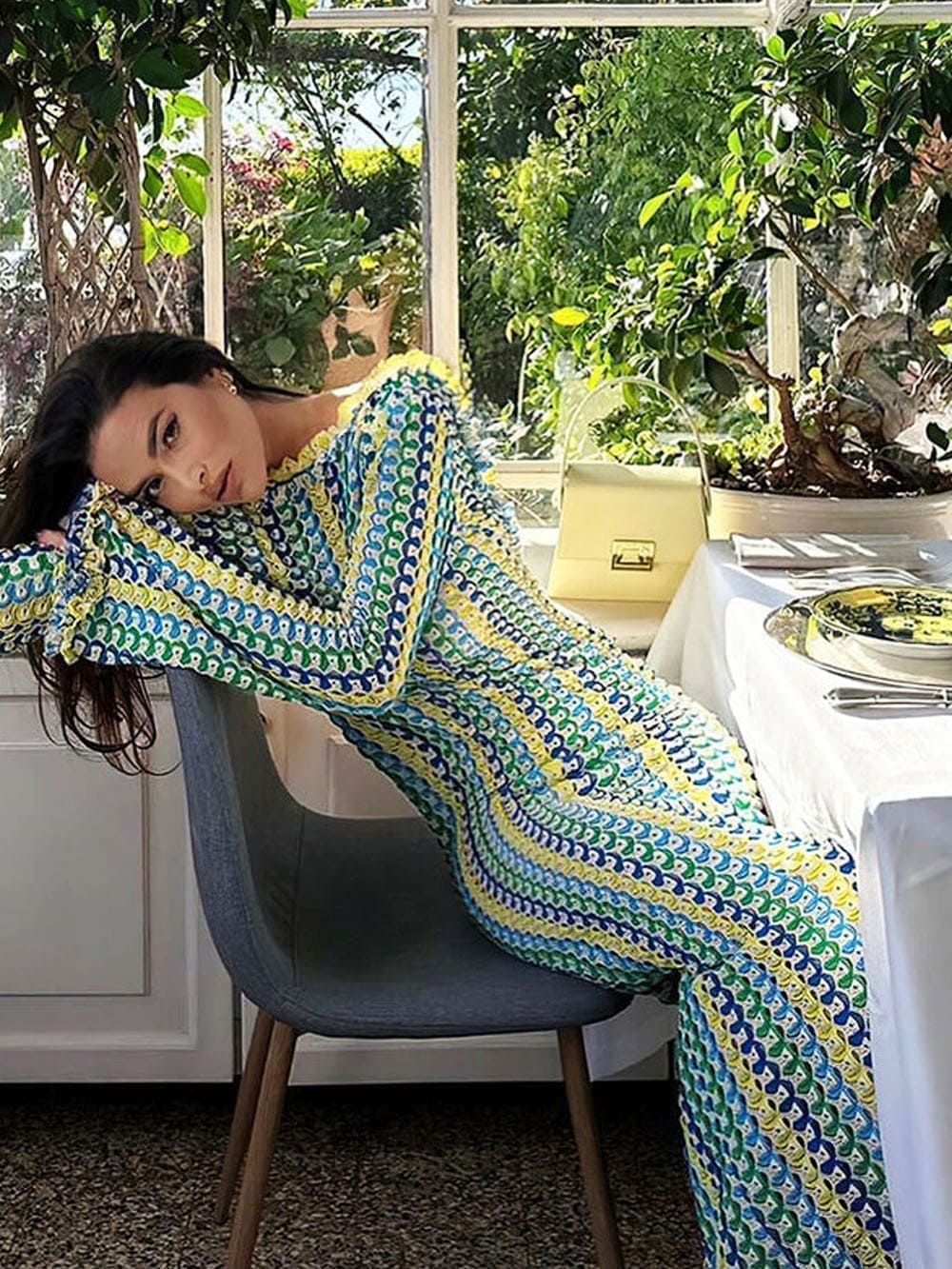 Maxi Dress Holiday Beach- Yellow-CALLISTARI