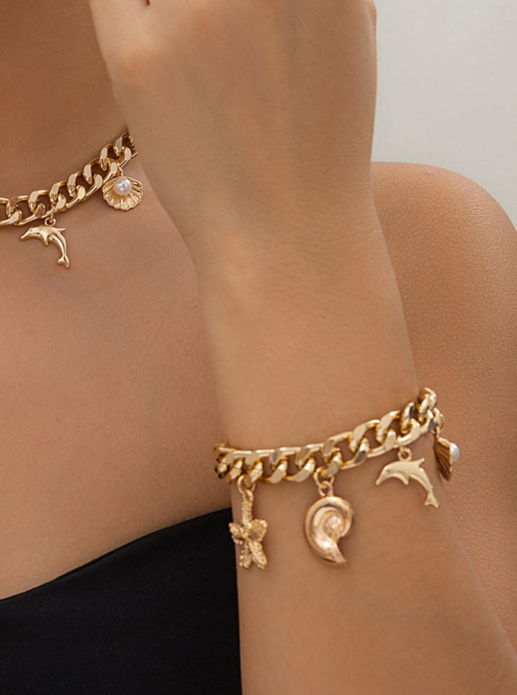 Ocean-themed Pendant Bracelet-CALLISTARI