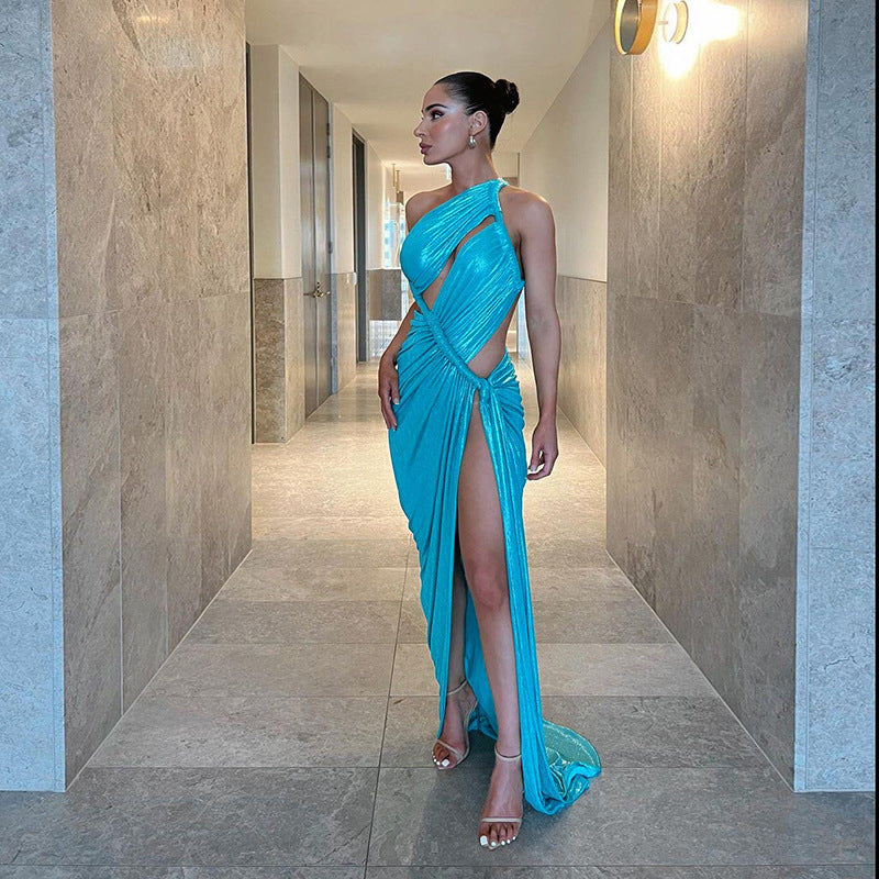 Aphrodite Metallic Cocktail Dress-CALLISTARI
