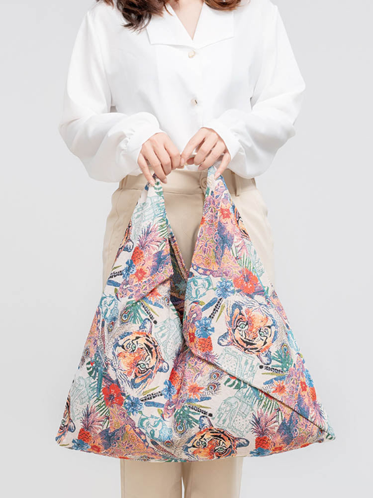 Canvas Triangle Bag - Printed-CALLISTARI