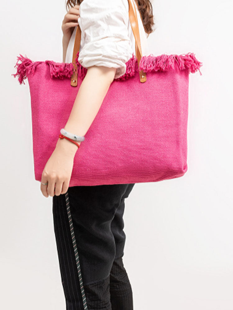 Canvas Tote Shoulder Bag-CALLISTARI