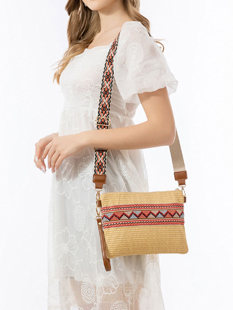 Grass Woven Clutch-CALLISTARI