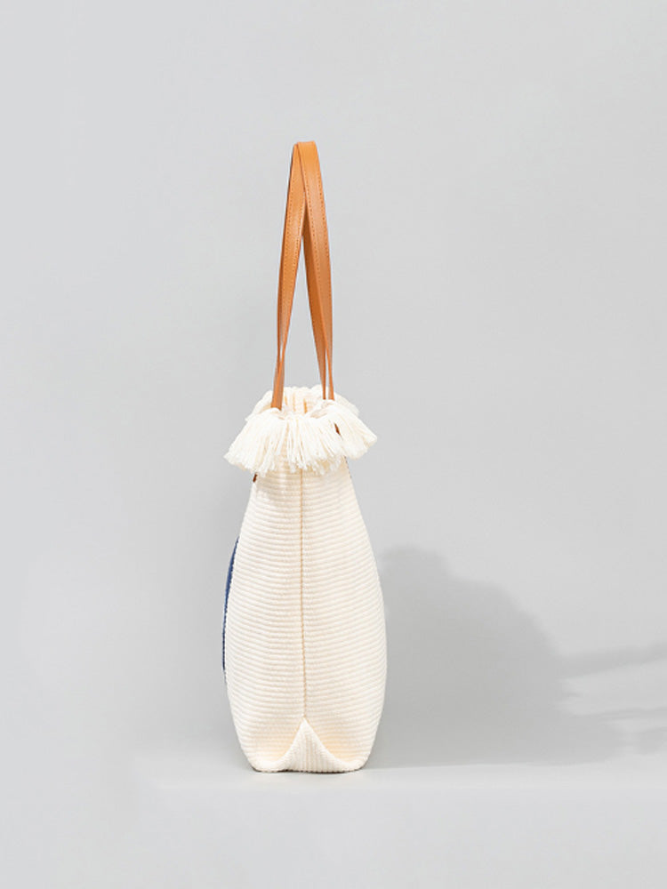 Embroidered Tote Bag-CALLISTARI