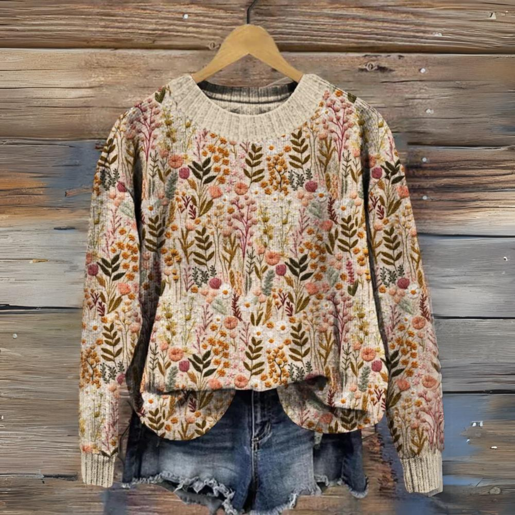 ILSE | EMBROIDERED FLOWERS SWEATER-CALLISTARI