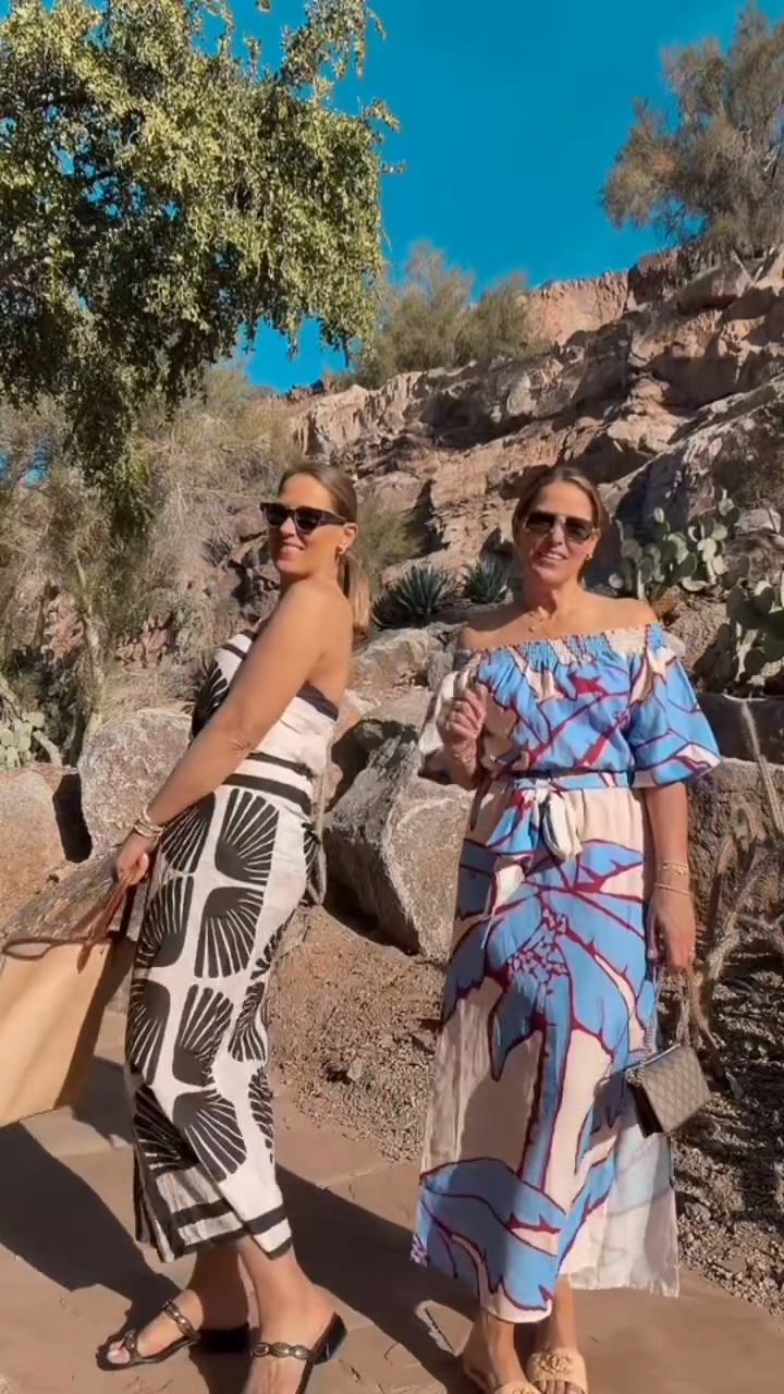 Resort Print Maxi Dress