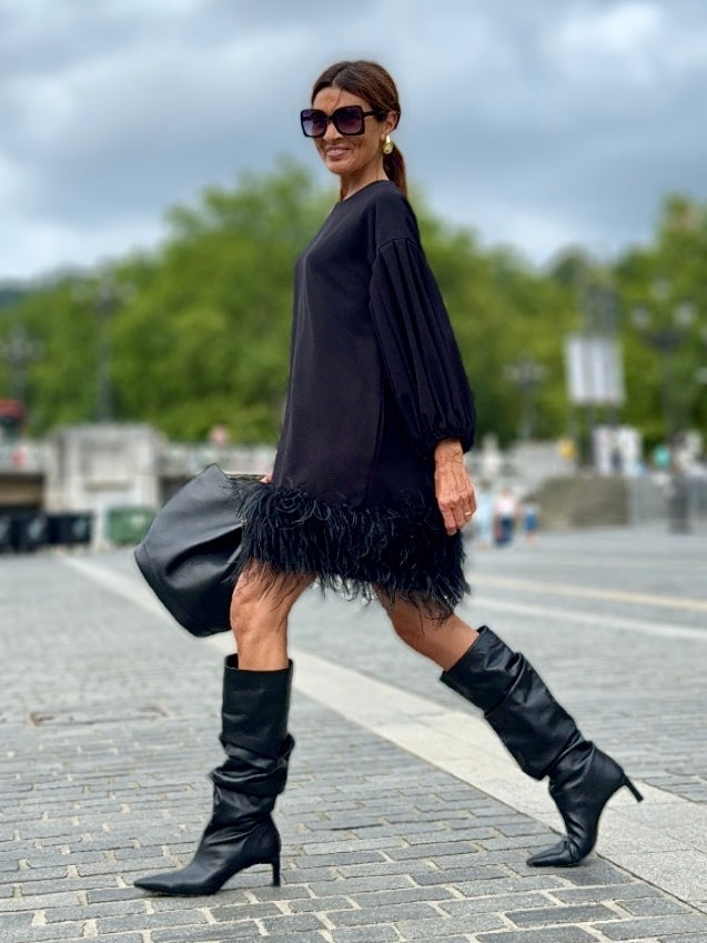 Callistari black swan dress-CALLISTARI