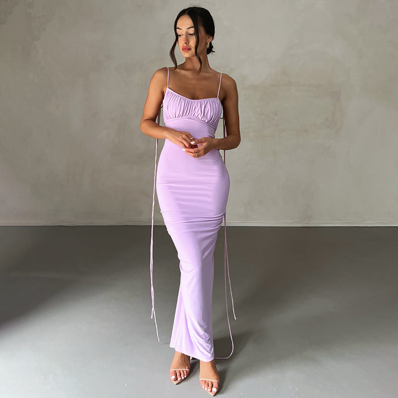 SELENA RUCHED ELEGANCE MAXI DRESS-CALLISTARI