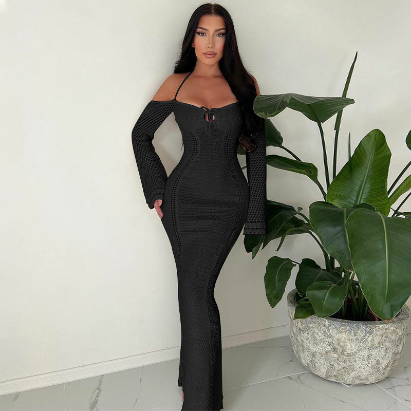 Thalia Crochet Maxi Dress-CALLISTARI
