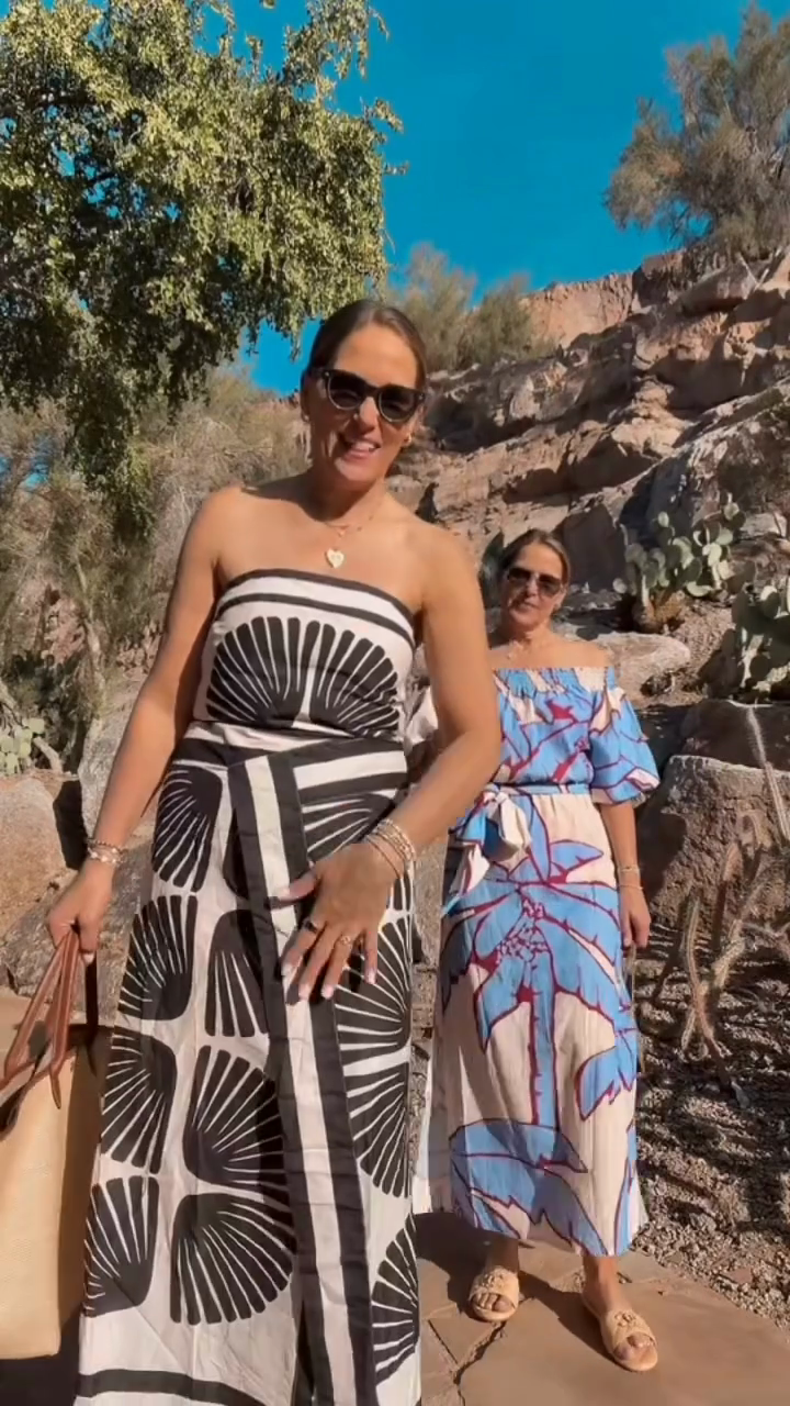 Resort Print Maxi Dress