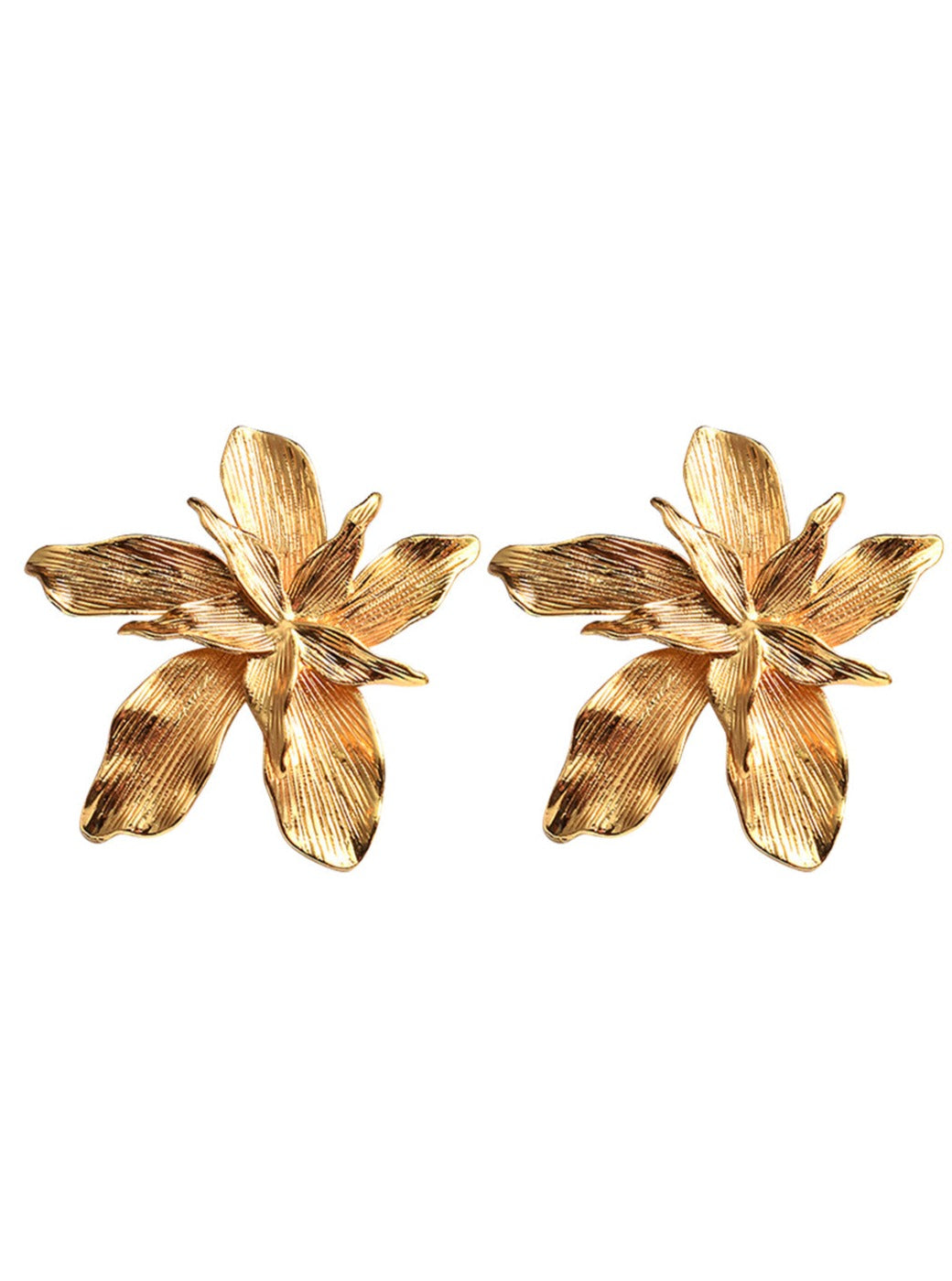 Metal Flower Earrings-CALLISTARI