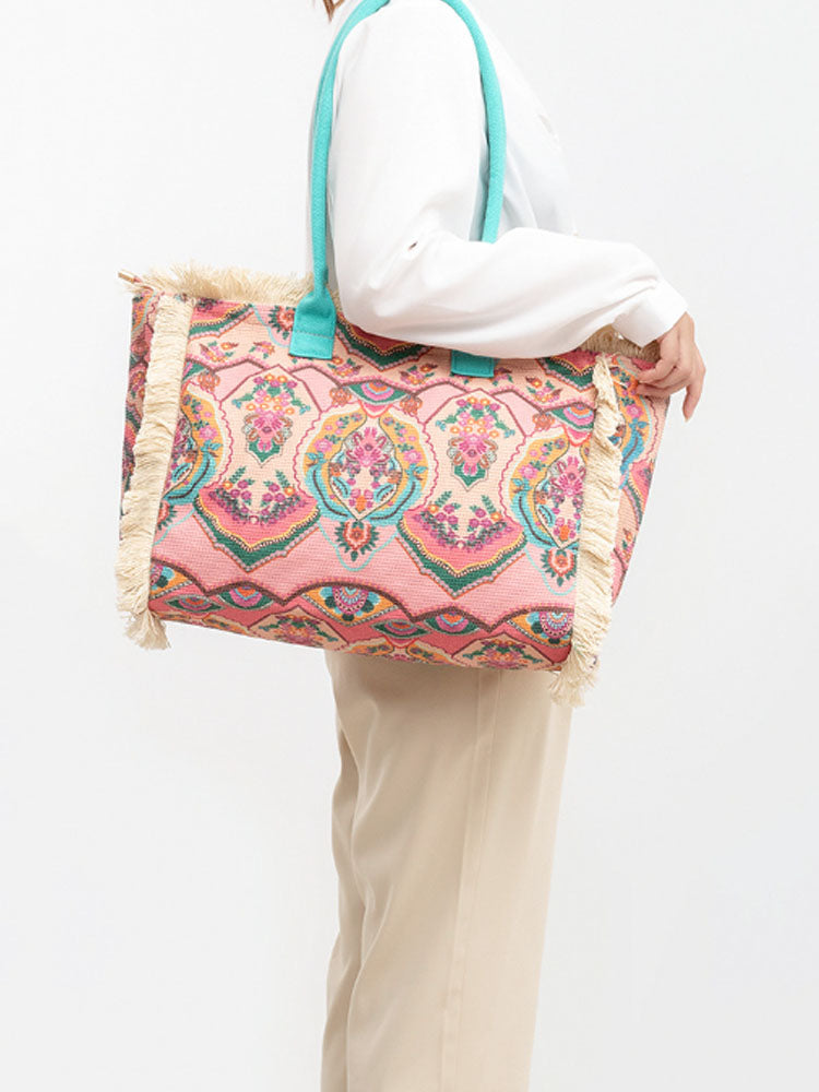 Vintage Printed Canvas Bag-CALLISTARI