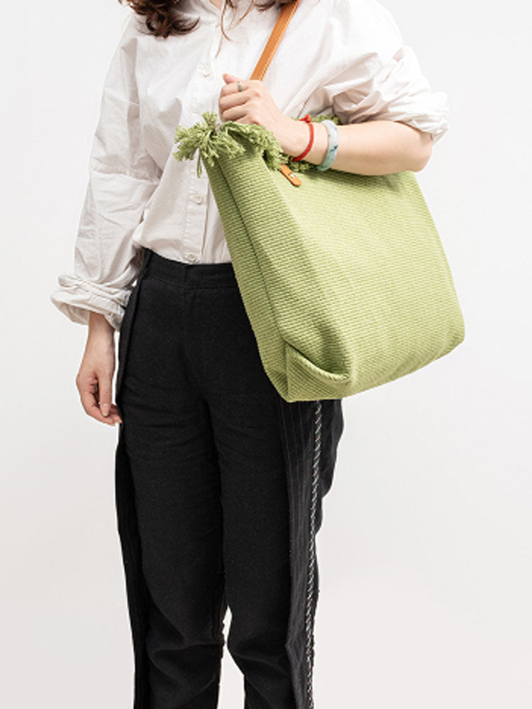 Canvas Tote Shoulder Bag-CALLISTARI