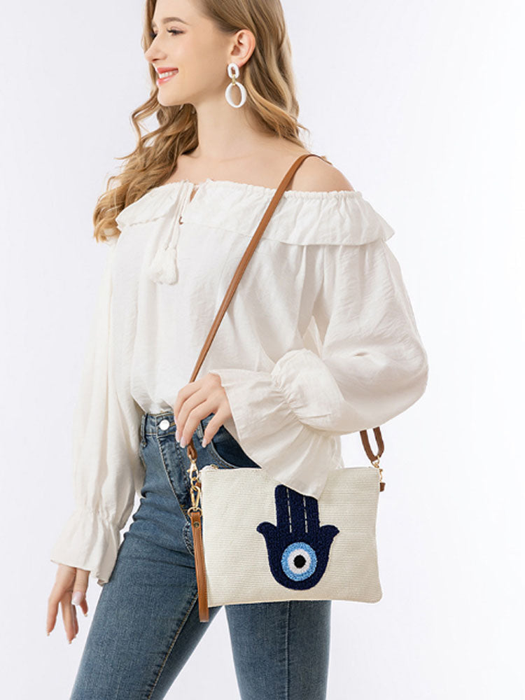 Clutch Bag with Detachable Shoulder Strap-CALLISTARI