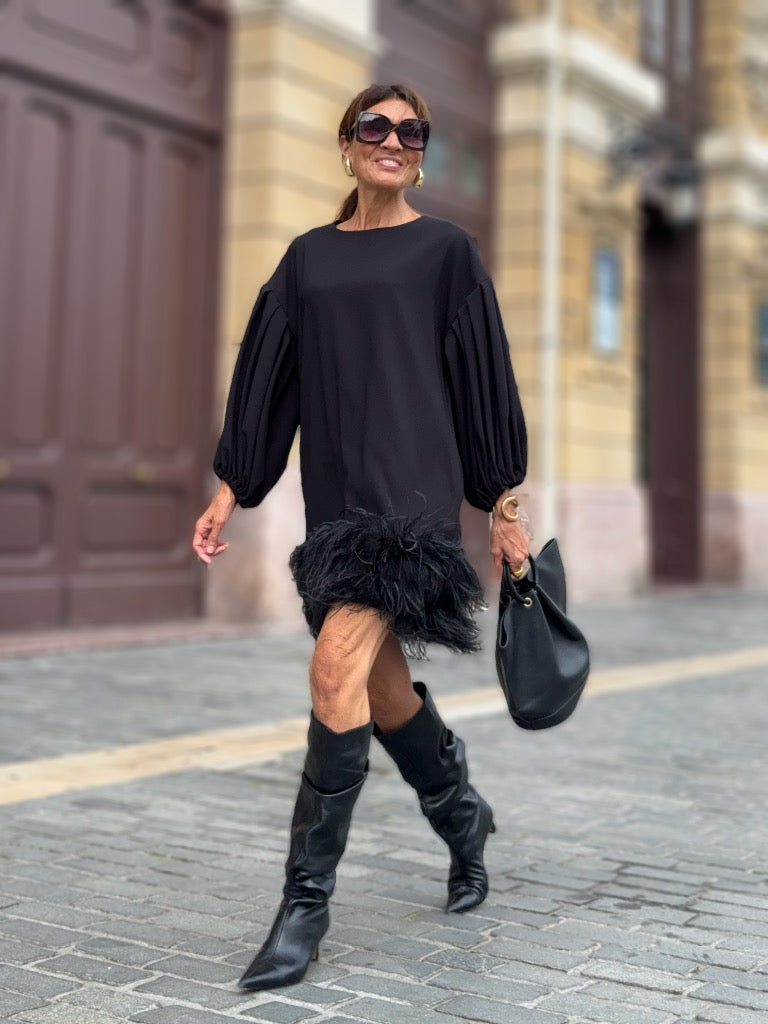 Callistari black swan dress-CALLISTARI