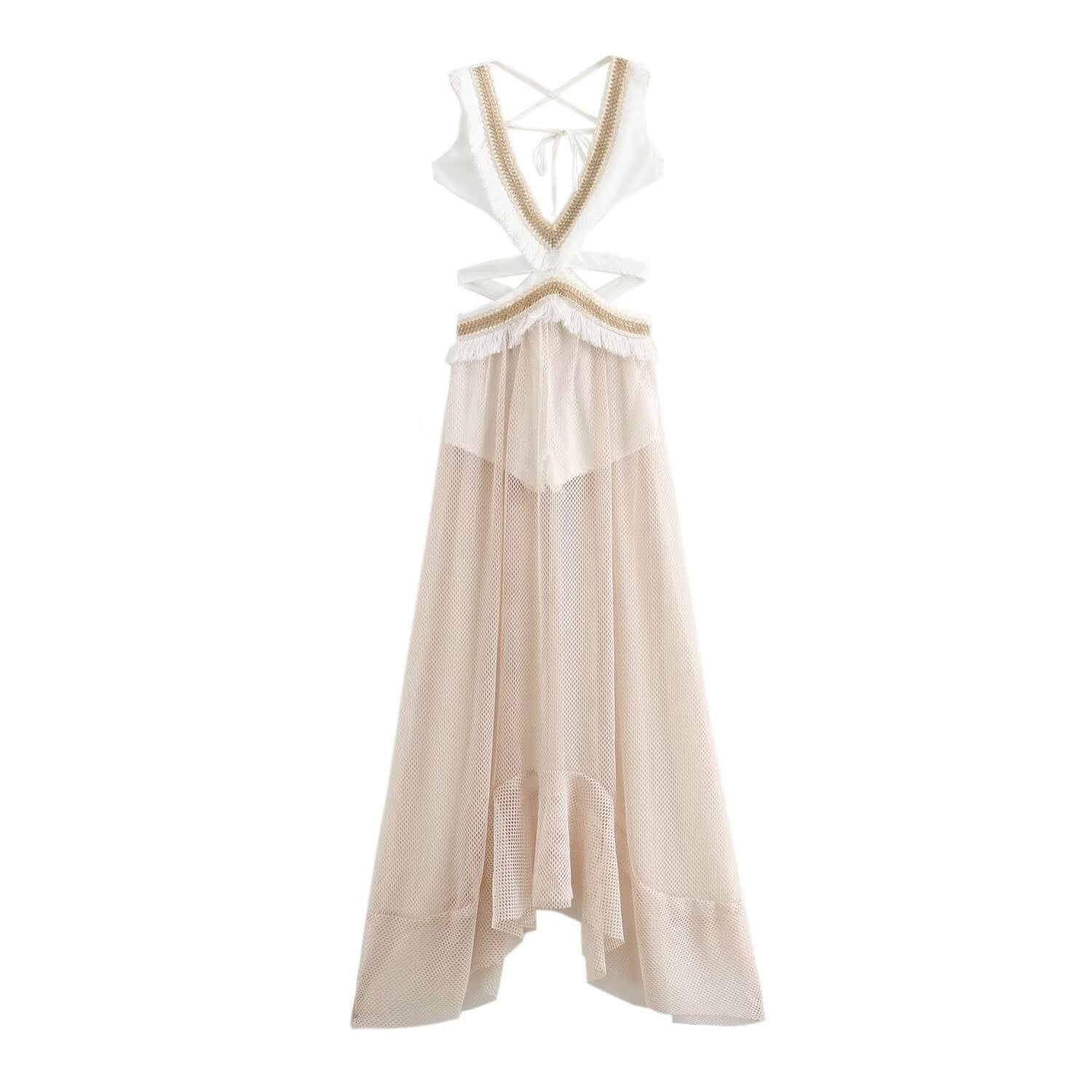 NOVA BOHO MESH MAXI DRESS-CALLISTARI
