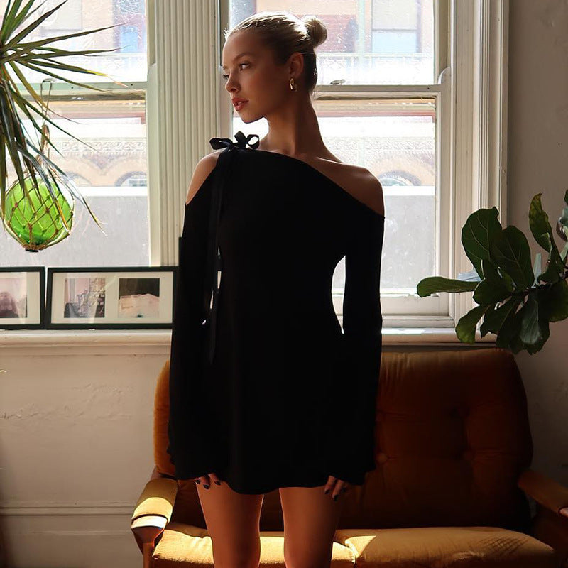 Naleah Off-Shoulder Mini Dress-CALLISTARI